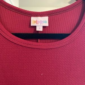 Lularoe burgundy Carly dress